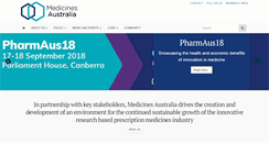 Desktop Screenshot of medicinesaustralia.com.au